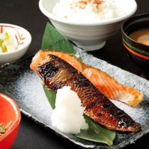 鮭とにしん味噌漬け焼き定食